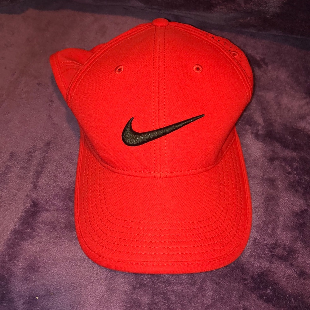Red Nike Dri-fit Hat